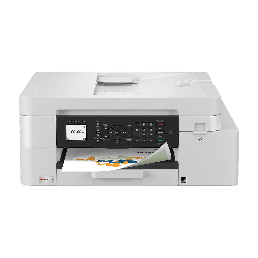 J4355DW Wireless Color Inkjet Printer, All-In-One for home/small office